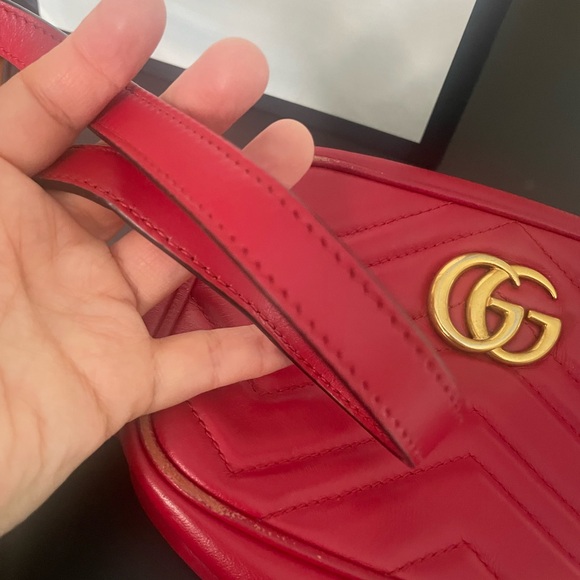 Gucci Red Leather Crossbody Bag - Picture 3 of 7